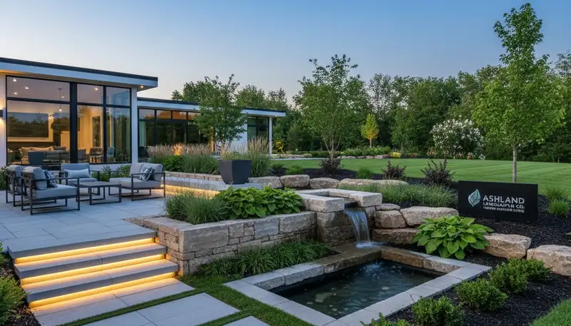 Landscaping team in Columbia, MO providing professional landscape design and installation services