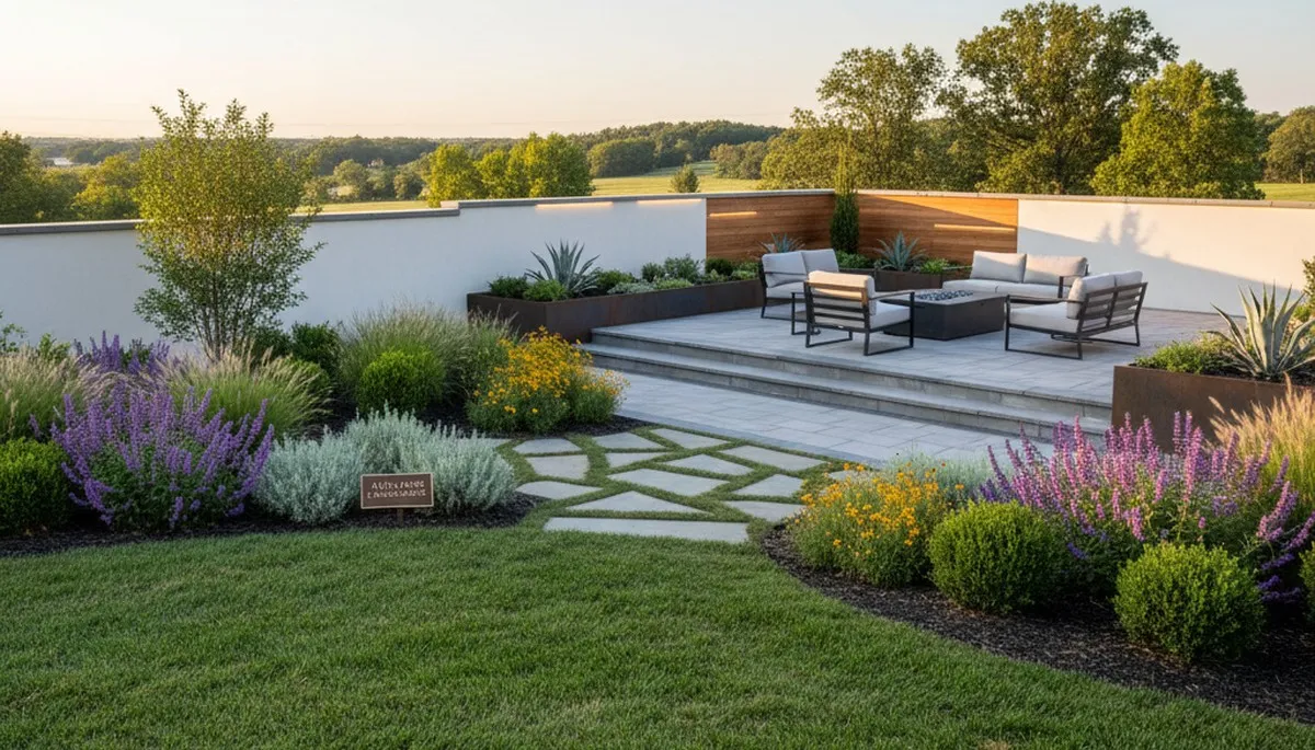 Landscaping team providing professional landscape design services in Columbia, MO