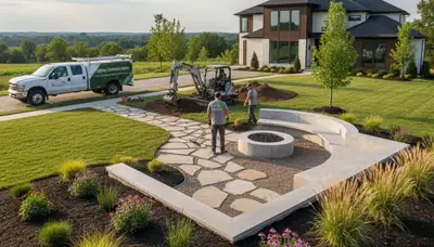 Landscaping team serving Columbia, MO with professional outdoor design and installation services
