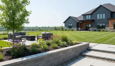 Landscaping team providing outdoor design and maintenance services in Columbia, MO