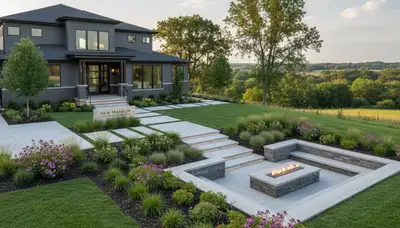 Landscaping team in Columbia, MO providing professional landscape design and outdoor property services