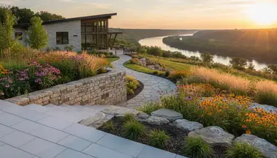 Landscaping service in Columbia, MO for custom outdoor design and lawn improvements